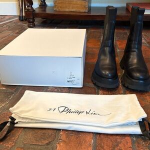 3.1 Phillip Lim Black Combat Boots